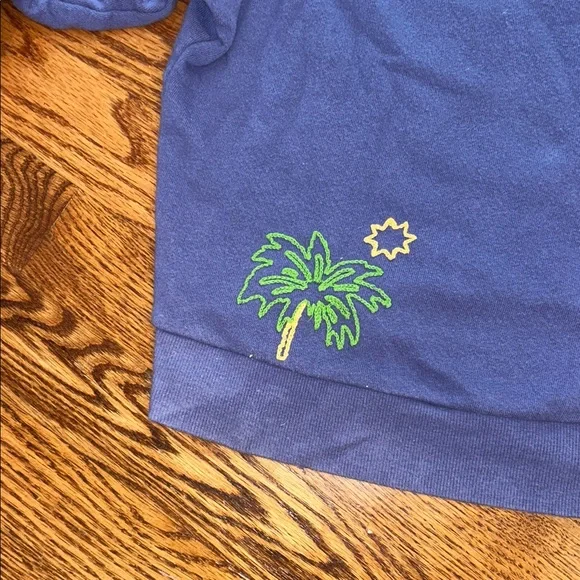 Marine Layer Distressed Sweatshirt with Embroidered Designs - Picture 4 of 6